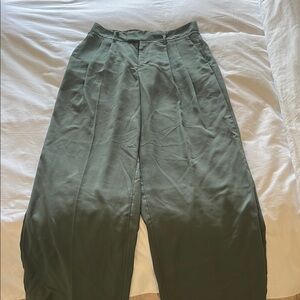 A New Day Wide Leg Pants - Olive Green